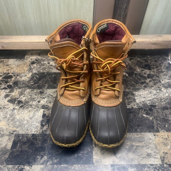 L.L. Bean Bean Boots Duck Boots Brown GoreTex Men\'s Size 6 Made In USA main image 6